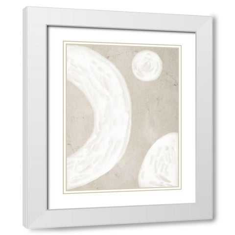 Blanc Spaces II  White Modern Wood Framed Art Print with Double Matting by Urban Road