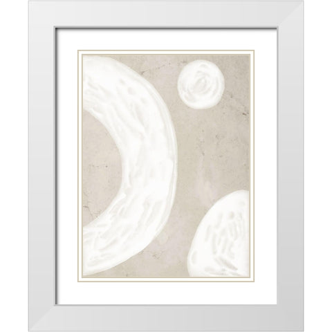 Blanc Spaces II  White Modern Wood Framed Art Print with Double Matting by Urban Road