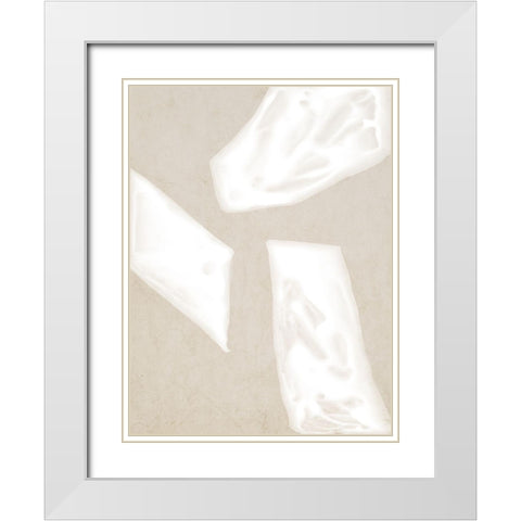 Blanc Spaces III  White Modern Wood Framed Art Print with Double Matting by Urban Road