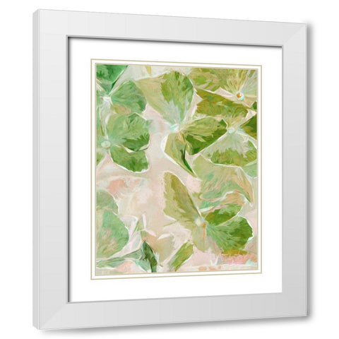 Oakleaf II  White Modern Wood Framed Art Print with Double Matting by Urban Road