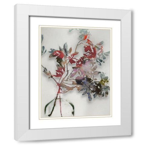 Winter Posy I  White Modern Wood Framed Art Print with Double Matting by Urban Road