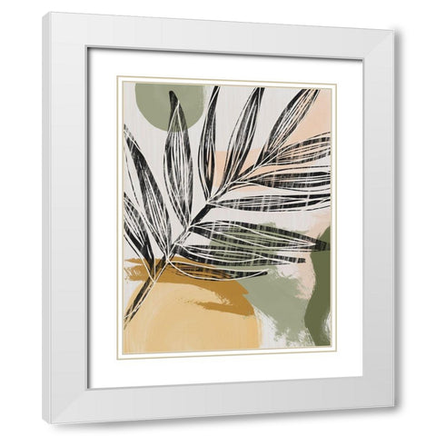 Palmier I  White Modern Wood Framed Art Print with Double Matting by Urban Road