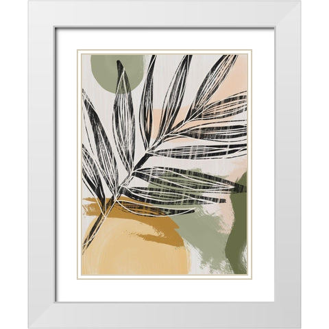 Palmier I  White Modern Wood Framed Art Print with Double Matting by Urban Road