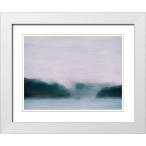 Lilac Sky  White Modern Wood Framed Art Print with Double Matting by Urban Road