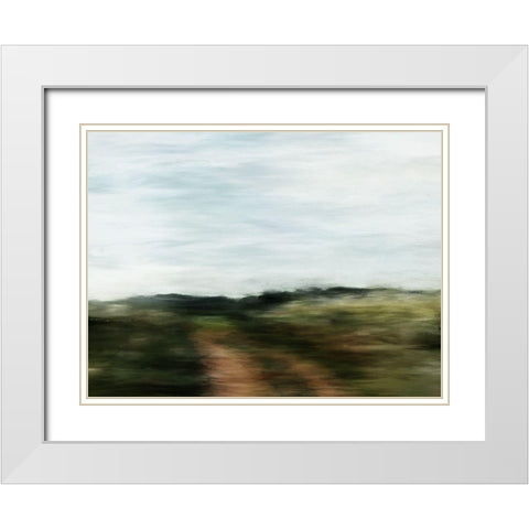 Out West  White Modern Wood Framed Art Print with Double Matting by Urban Road