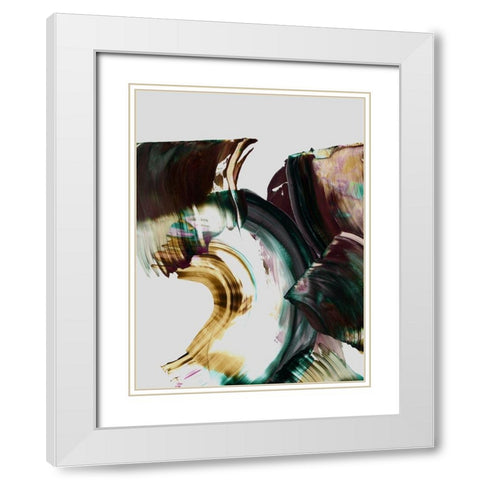 Adina  White Modern Wood Framed Art Print with Double Matting by Urban Road