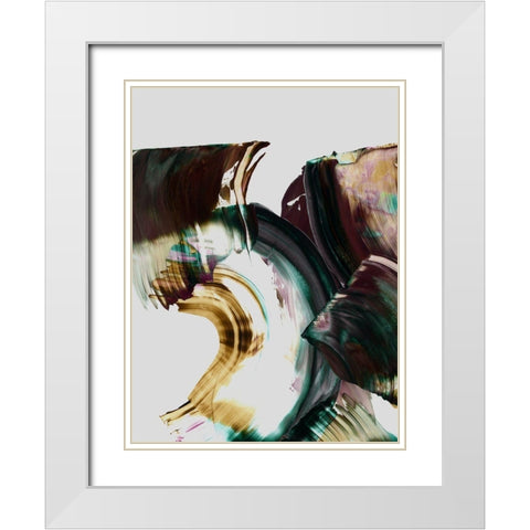 Adina  White Modern Wood Framed Art Print with Double Matting by Urban Road