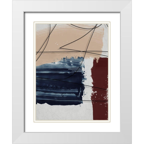 French Quarter II  White Modern Wood Framed Art Print with Double Matting by Urban Road