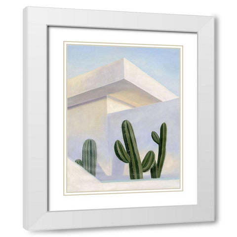 Alta Vista Drive White Modern Wood Framed Art Print with Double Matting by Urban Road