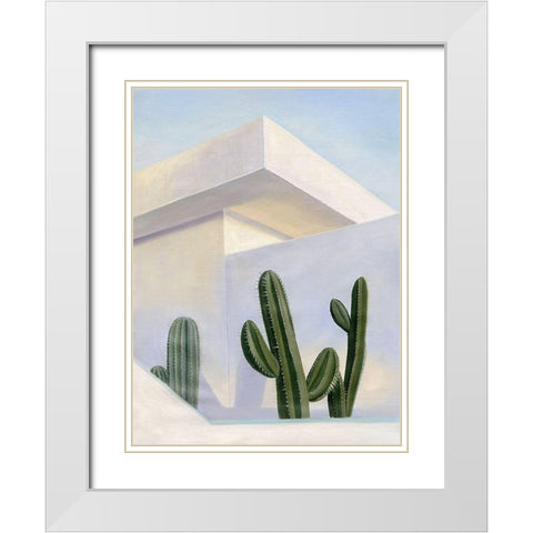 Alta Vista Drive White Modern Wood Framed Art Print with Double Matting by Urban Road