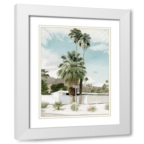 Topaz St White Modern Wood Framed Art Print with Double Matting by Urban Road