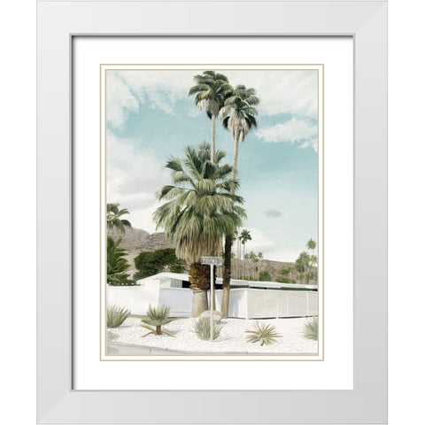 Topaz St White Modern Wood Framed Art Print with Double Matting by Urban Road