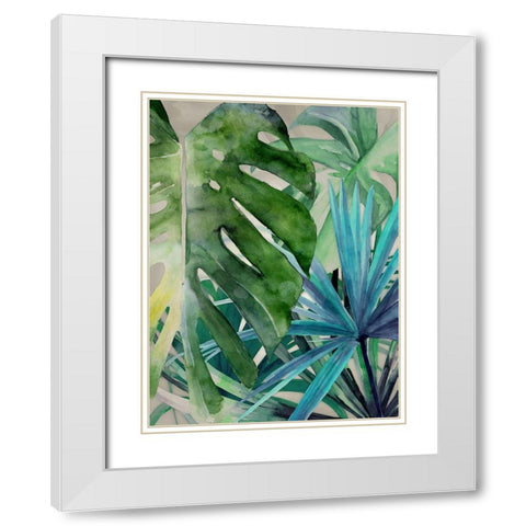 Palm Canyon White Modern Wood Framed Art Print with Double Matting by Urban Road