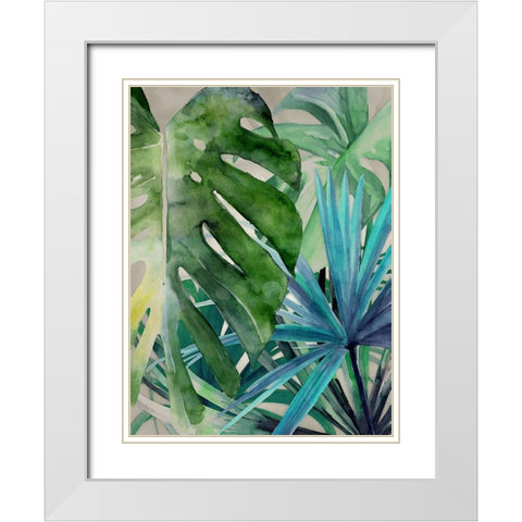 Palm Canyon White Modern Wood Framed Art Print with Double Matting by Urban Road