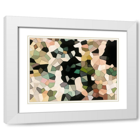 Camoflage White Modern Wood Framed Art Print with Double Matting by Urban Road