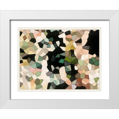 Camoflage White Modern Wood Framed Art Print with Double Matting by Urban Road