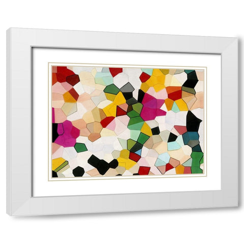 Candy White Modern Wood Framed Art Print with Double Matting by Urban Road
