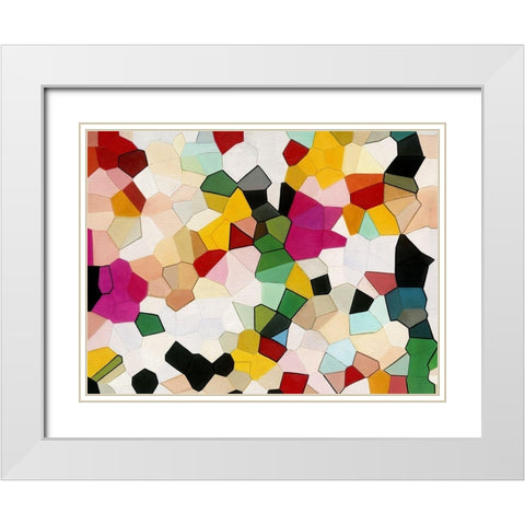 Candy White Modern Wood Framed Art Print with Double Matting by Urban Road