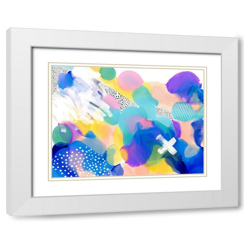 Little Hartley White Modern Wood Framed Art Print with Double Matting by Urban Road