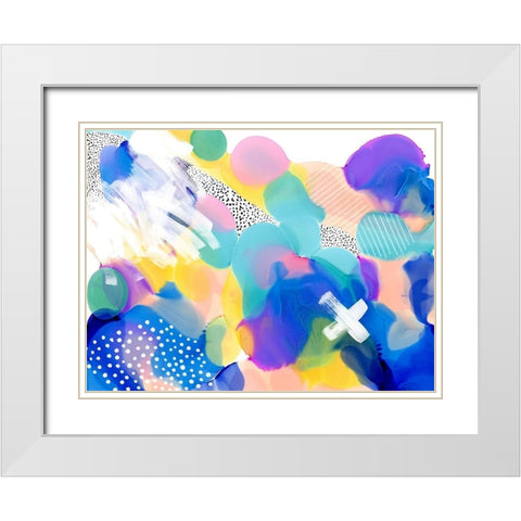 Little Hartley White Modern Wood Framed Art Print with Double Matting by Urban Road