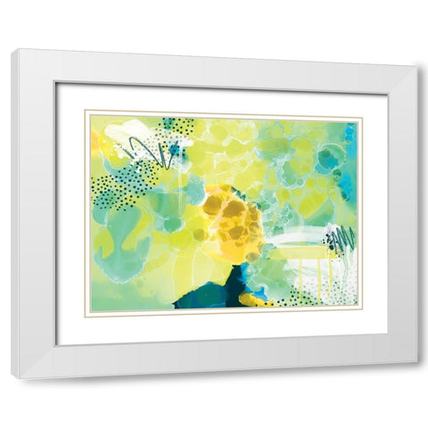 Tropical Rush White Modern Wood Framed Art Print with Double Matting by Urban Road