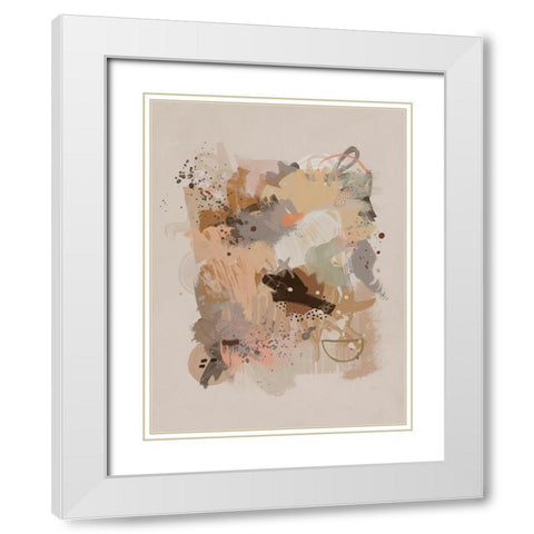 Dust Cloud Art Print White Modern Wood Framed Art Print with Double Matting by Urban Road