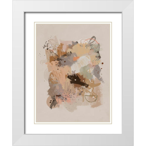 Dust Cloud Art Print White Modern Wood Framed Art Print with Double Matting by Urban Road