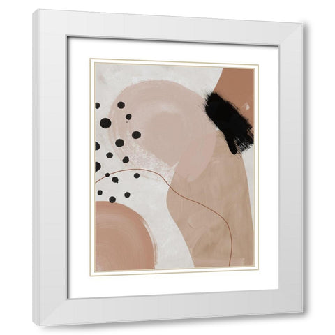 Creme Brulee II White Modern Wood Framed Art Print with Double Matting by Urban Road