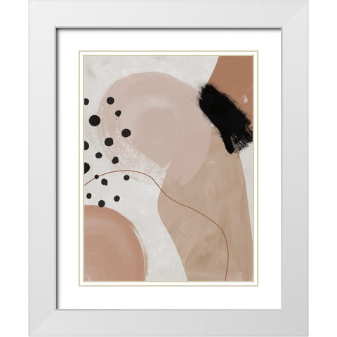 Creme Brulee II White Modern Wood Framed Art Print with Double Matting by Urban Road