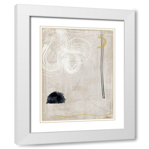 Groundwork White Modern Wood Framed Art Print with Double Matting by Urban Road