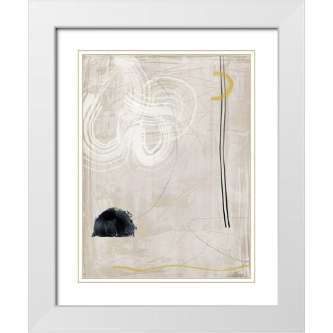 Groundwork White Modern Wood Framed Art Print with Double Matting by Urban Road