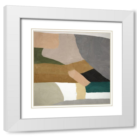 Jade Way II Art Print White Modern Wood Framed Art Print with Double Matting by Urban Road