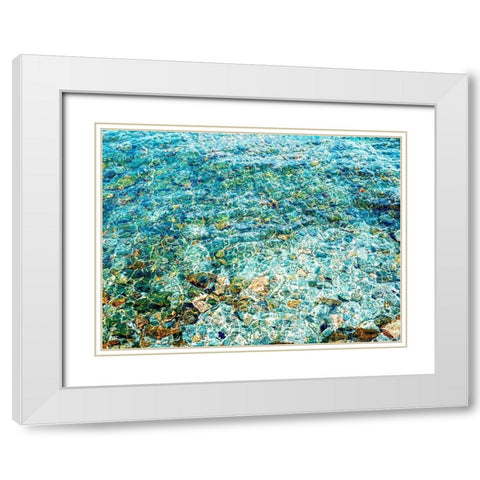 The Shallows Art Print White Modern Wood Framed Art Print with Double Matting by Urban Road