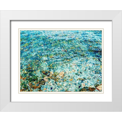 The Shallows Art Print White Modern Wood Framed Art Print with Double Matting by Urban Road