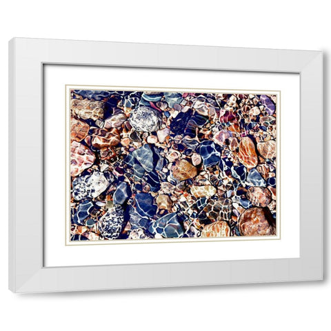 Tide Pools Art Print White Modern Wood Framed Art Print with Double Matting by Urban Road