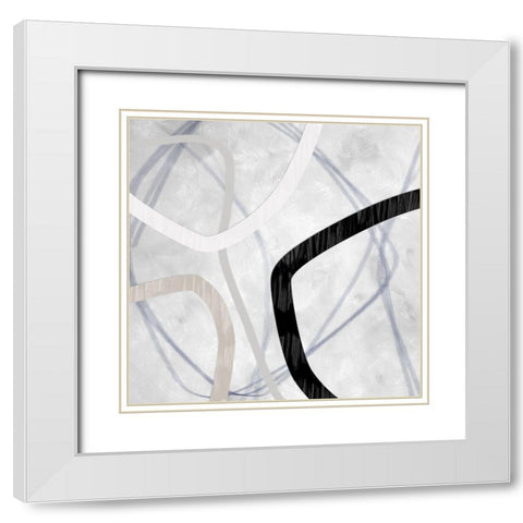 Caldera Art Print White Modern Wood Framed Art Print with Double Matting by Urban Road