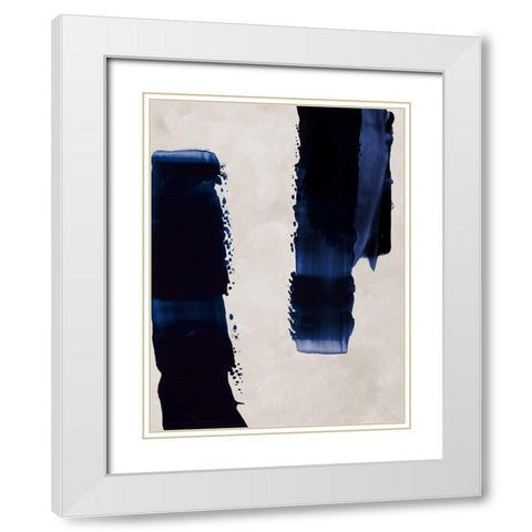 Broad Strokes I White Modern Wood Framed Art Print with Double Matting by Urban Road