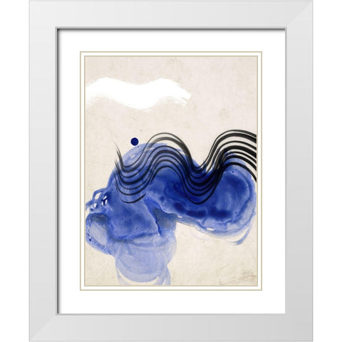 Awash II White Modern Wood Framed Art Print with Double Matting by Urban Road