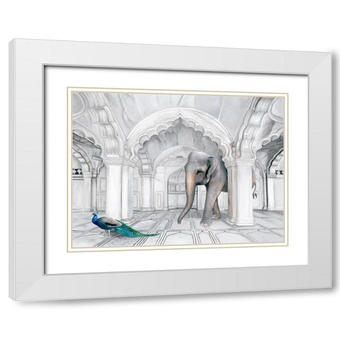 Follow the Leader  White Modern Wood Framed Art Print with Double Matting by Urban Road