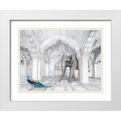 Follow the Leader  White Modern Wood Framed Art Print with Double Matting by Urban Road