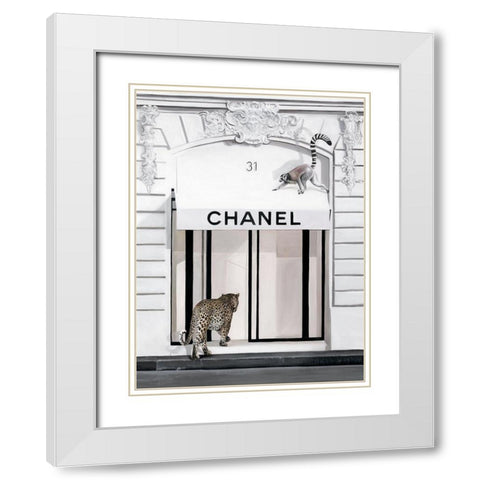 Fashion Week  White Modern Wood Framed Art Print with Double Matting by Urban Road