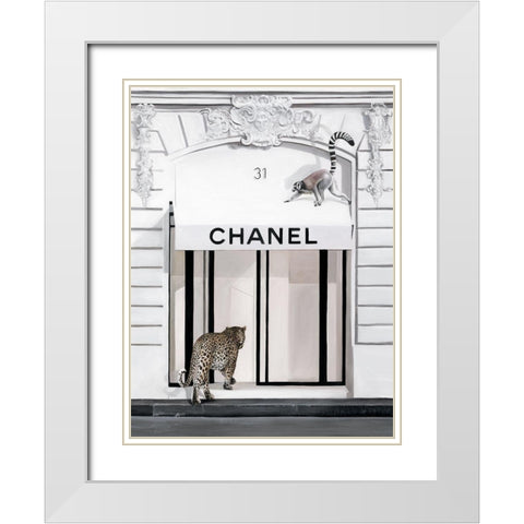 Fashion Week  White Modern Wood Framed Art Print with Double Matting by Urban Road