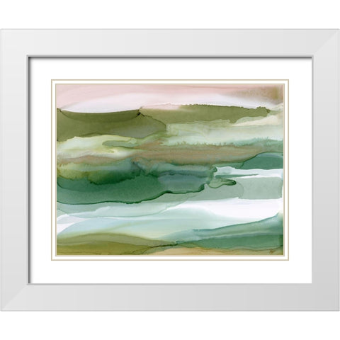 Recherche Bay  White Modern Wood Framed Art Print with Double Matting by Urban Road