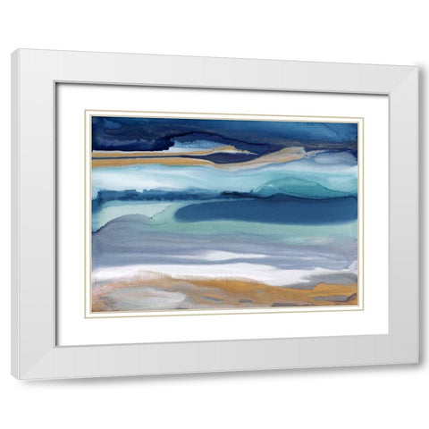 Great Oyster Bay  White Modern Wood Framed Art Print with Double Matting by Urban Road