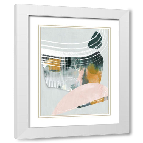 Opus II  White Modern Wood Framed Art Print with Double Matting by Urban Road