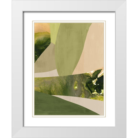 Green Gables I  White Modern Wood Framed Art Print with Double Matting by Urban Road