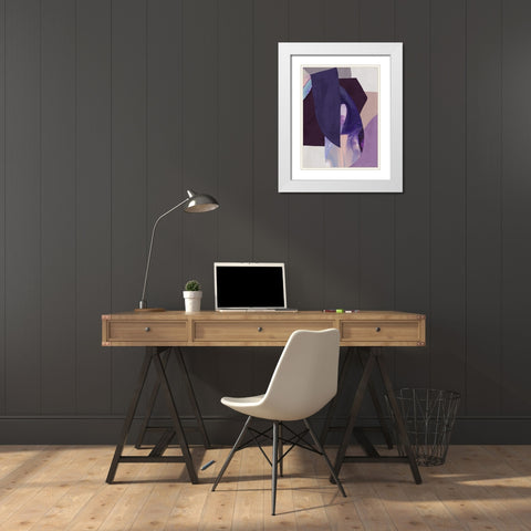 Astro I  White Modern Wood Framed Art Print with Double Matting by Urban Road
