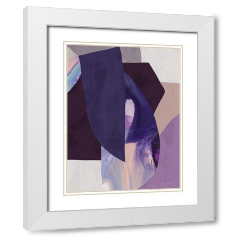 Astro I  White Modern Wood Framed Art Print with Double Matting by Urban Road