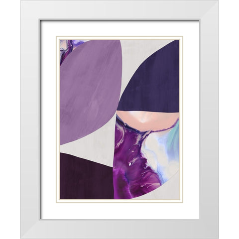 Astro II  White Modern Wood Framed Art Print with Double Matting by Urban Road