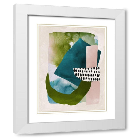 Paper Towns II  White Modern Wood Framed Art Print with Double Matting by Urban Road